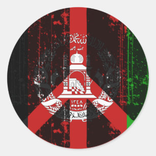 Sticker Rond La Paix En Afghanistan