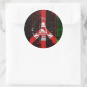 Sticker Rond La Paix En Afghanistan (Sac)