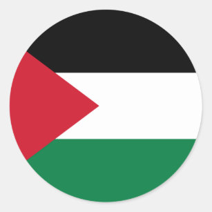 Sticker Rond La Palestine libre - drapeau palestinien