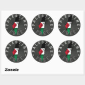 Sticker Rond La Palestine sera libre (Feuille)