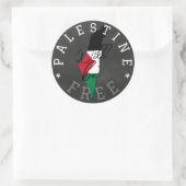 Sticker Rond La Palestine sera libre (Sac)