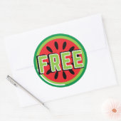 Sticker Rond La pastèque Palestine libre - Liberté pour les Pal (Enveloppe)