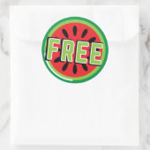 Sticker Rond La pastèque Palestine libre - Liberté pour les Pal (Sac)