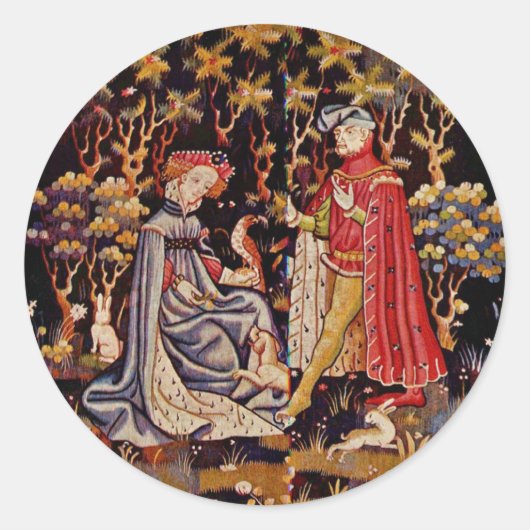 Sticker Rond La Performance Du Coeur Par M. Der Schule (Devant)