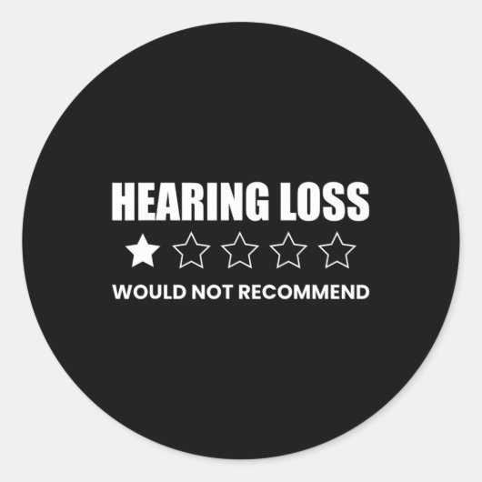 Sticker Rond La Perte D'Audience Ne Recommanderait Pas (Devant)