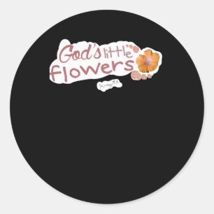 Sticker Rond La petite fleur de Dieu collection de sainteté ord