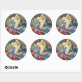 Sticker Rond La petite sirène de Dorothy Lathrop (Feuille)