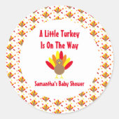 Sticker Rond La Petite Turquie Sur Le Chemin (Devant)