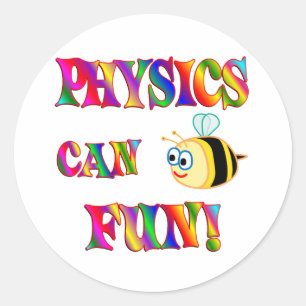 Sticker Rond La physique est amusante