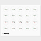 Sticker Rond La pizza de Little Nero (Feuille)