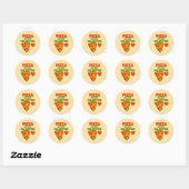 Sticker Rond La pizza est ma Saint Valentin - Drôle (Feuille)