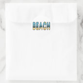 Sticker Rond La Plage (Sac)