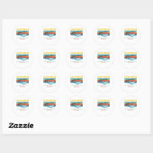 Sticker Rond La plage de Laguna (Feuille)