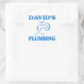 Sticker Rond La plomberie de David (Sac)