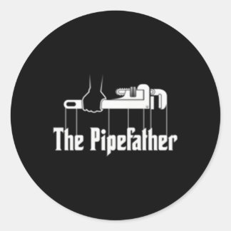 Sticker Rond La plomberie de plomberie Pipefather