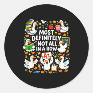Sticker Rond La plupart pas tous à la suite professeur drôle am