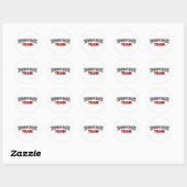 Sticker Rond La plus grande équipe du monde (Feuille)