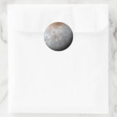 Sticker Rond La plus grande lune de Pluton : Charon (Sac)