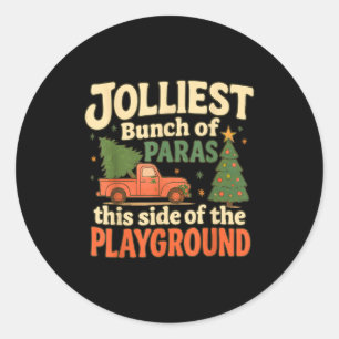 Sticker Rond La plus joyeuse bande de parasites de ce côté du t