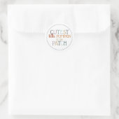 Sticker Rond La plus mignonne petite citrouille (Sac)
