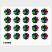 Sticker Rond La Porte de Brandebourg (Feuille)