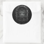 Sticker Rond La porte du sorcier — par BurnsInHell (Sac)