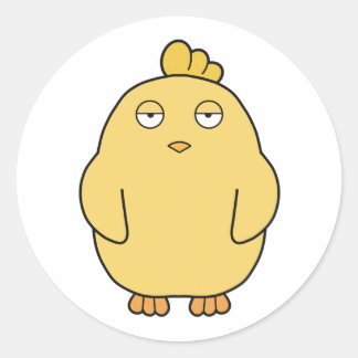 Sticker Rond La poule mouillée