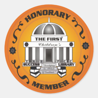 Sticker Rond La première bibliothèque de succès pour enfants