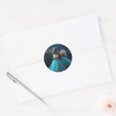 Sticker Rond La princesse écureuil (Enveloppe)