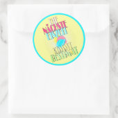 Sticker Rond La prochaine saison glaciaire Glace Été (Sac)