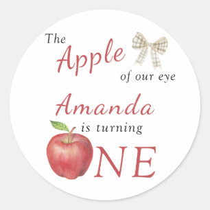 Sticker Rond La prunelle de nos yeux Fête d'anniversaire pour e