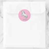 Sticker Rond La Puissance de l'Étalon | Graphique de Cheval Maj (Sac)