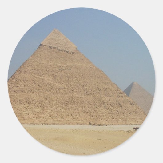 Sticker Rond la pyramide de khafre (Devant)