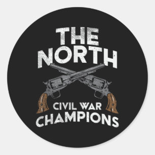 Sticker Rond La reconstitution des champions de la guerre civil
