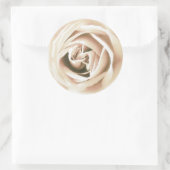 Sticker Rond La Rose blanche (Sac)