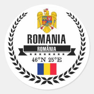 Sticker Rond La Roumanie