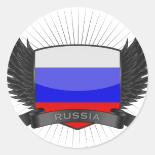 STICKER ROND LA RUSSIE