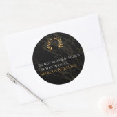 Sticker Rond La sagesse de Marcus Aurelius : les actions parlen (Enveloppe)