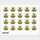 Sticker Rond La Saint-Patrick (Feuille)