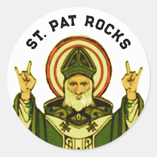 Sticker Rond La Saint-Patrick (Devant)