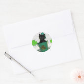 Sticker Rond La Saint-Patrick de Beau Jack - Chat / Chatons (Enveloppe)