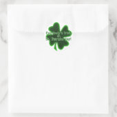 Sticker Rond La Saint Patrick irlandaise de tous (Sac)