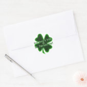 Sticker Rond La Saint Patrick irlandaise de tous (Enveloppe)