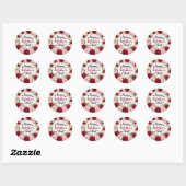 Sticker Rond La Saint-Valentin (Feuille)