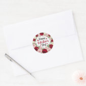 Sticker Rond La Saint-Valentin (Enveloppe)