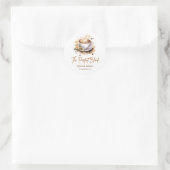 Sticker Rond La Saint-Valentin Café Mariage Couple Shower (Sac)