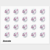 Sticker Rond La Saint-Valentin des gnomes (Feuille)