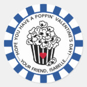 Sticker Rond La Saint-Valentin Moderne qui éclate (Devant)