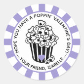 Sticker Rond La Saint-Valentin Moderne qui éclate (Devant)