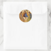 Sticker Rond La Sainte Trinité Par Andrei Rublev (Sac)